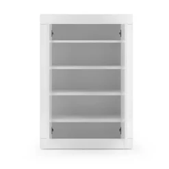 Garnero Arredamenti Scarpiere E Cassepanche|Scarpiere-Mobile multiuso ingresso 78x116h cm scarpiera bianco lucido Eternity
