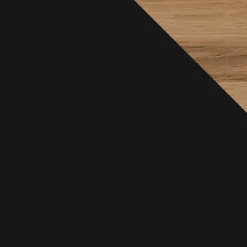 Garnero Arredamenti Mobile Tv Sospeso-Mobile porta TV sospeso 200x31h cm 2 ante a ribalta nero opaco rovere wotan Mirel Nero Opaco - Rovere