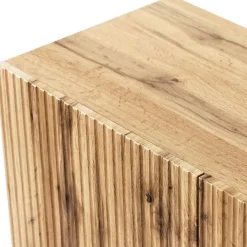 Garnero Arredamenti Mobili Tv Moderni|Mobile Tv Moderno-Mobile porta TV 201x52h cm 4 ante cannettato Essence Quercia