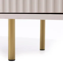 Garnero Arredamenti Mobili Tv Moderni|Mobile Tv Moderno-Mobile porta tv 150x52h cm 1 anta 2 cassetti cannettato moderno beige Vanessa