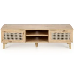 Garnero Arredamenti Mobili Tv Moderni|Mobile Tv Moderno-Mobile porta tv 150x45h cm 2 ante 2 vani a giorno moderno rovere Sombra