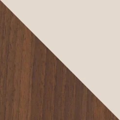 Garnero Arredamenti Mobile Tv Sospeso-Mobile porta tv 180x50h cm 3 ante con LED cannettato noce beige Evelina