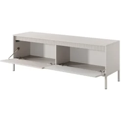 Garnero Arredamenti Mobile Tv Basso-Mobile porta TV 154x54h cm 2 ante cannettato Ciar Beige