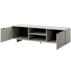 Garnero Arredamenti Mobile Tv Basso|Mobili Tv Moderni-Mobile porta TV 180x55h cm 2 ante grigio Stone
