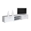 Garnero Arredamenti Mobile Tv Sospeso|Mobili Tv Moderni-Mobile porta TV 200x39h cm 2 ante 2 vani a giorno bianco lucido Nottingham