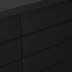 Garnero Arredamenti Mobile Tv Basso|Mobili Tv Moderni-Mobile porta TV 200x60h cm 4 ante nero Wild Nero Opaco