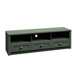 Garnero Arredamenti Mobile Tv In Legno|Mobile Tv Basso-Mobile porta TV 158x49h cm 3 cassetti Provenza Verde