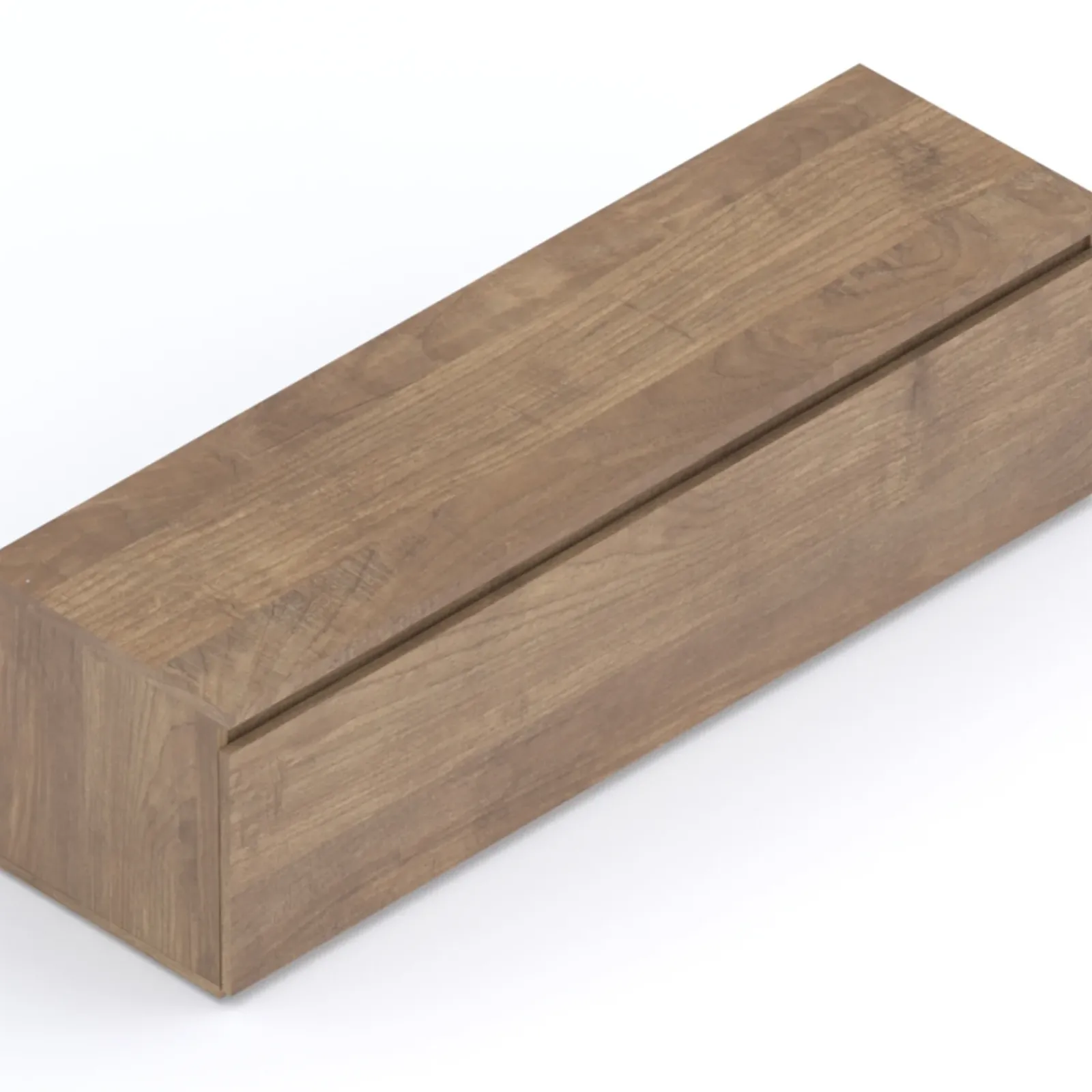 Garnero Arredamenti Mobile Tv In Legno|Mobili Tv Moderni-Mobile porta TV 138x40h cm con cassettone rovere scuro Sunset Noce