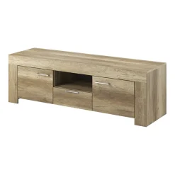 Garnero Arredamenti Mobile Tv Basso-Mobile porta TV 155x50h cm con mensola rovere Vietnam