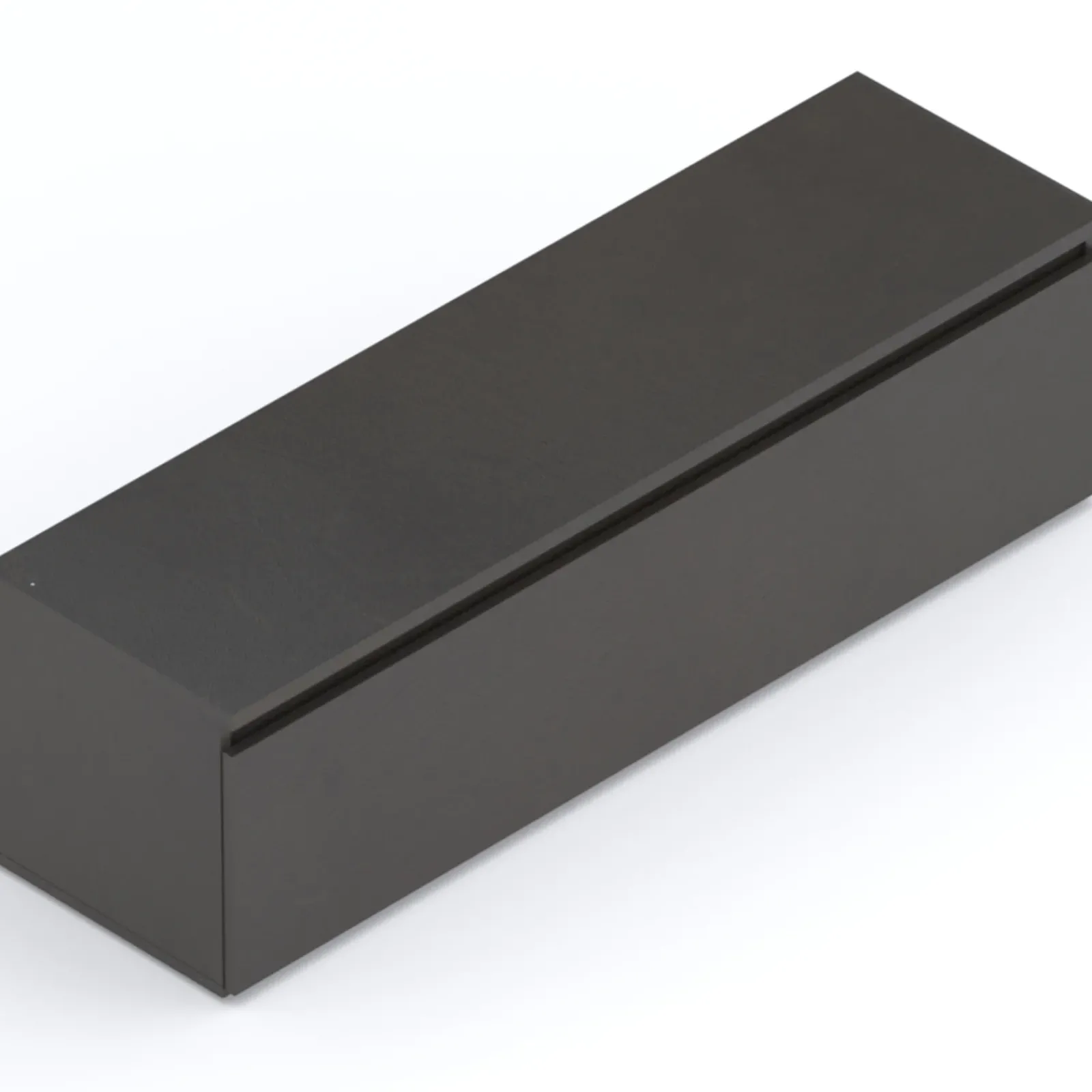 Garnero Arredamenti Mobile Tv Basso|Mobili Tv Moderni-Mobile porta TV 138x40h cm con cassettone nero Sunset Ossido