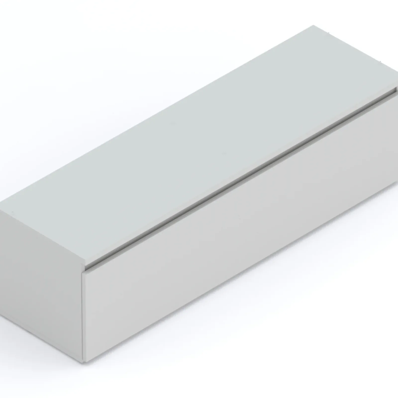 Garnero Arredamenti Mobile Tv In Legno|Mobile Tv Basso-Mobile porta TV 138x40h cm con cassettone Sunset Grigio chiaro