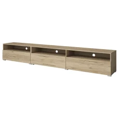 Garnero Arredamenti Mobile Tv In Legno|Mobile Tv Basso-Mobile porta TV 270x42h cm moderno Emotion Gihome® Rovere