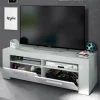 Garnero Arredamenti Mobile Tv Basso|Mobili Tv Moderni-Mobile porta TV 120x40h cm moderno bianco cemento Zante