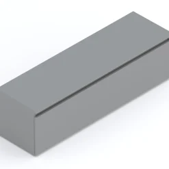 Garnero Arredamenti Mobile Tv Basso|Mobili Tv Moderni-Mobile porta TV 138x40h cm moderno soggiorno con cassettone grigio scuro Elion