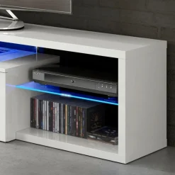Garnero Arredamenti Mobile Tv Basso|Mobili Tv Moderni-Mobile porta TV 150x43h cm moderno bianco lucido Lumina