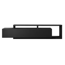 Garnero Arredamenti Mobili Tv Moderni|Mobile Tv Moderno-Mobile porta TV 219x52h cm moderno soggiorno Megan Gihome® Nero Opaco