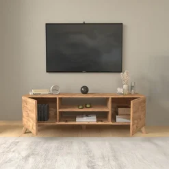 Garnero Arredamenti Mobili Tv Moderni|Mobile Tv Moderno-Mobile porta TV 140x46h cm moderno rovere Baffin Rovere Rustico