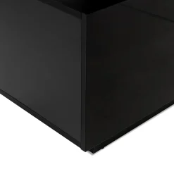 Garnero Arredamenti Mobile Tv Basso-Mobile porta TV 180x56h cm Blackburn Nero Lucido