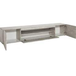 Garnero Arredamenti Mobile Tv Basso|Mobili Tv Moderni-Mobile porta TV 200x37h cm soggiorno Light Big Gihome® Cemento