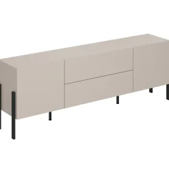 Garnero Arredamenti Mobile Tv Basso|Mobili Tv Moderni-Mobile TV 200x70h cm 2 ante 2 cassetti moderno cashmere Simple Beige
