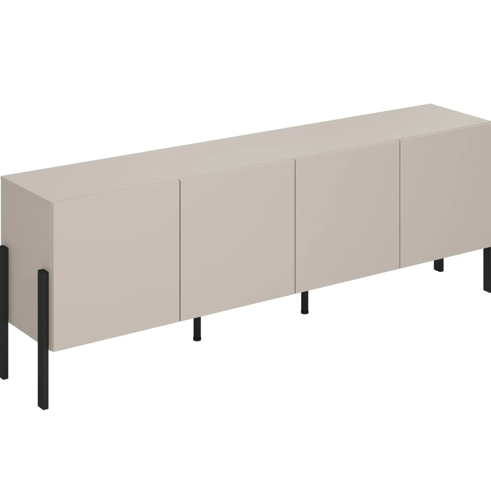 Garnero Arredamenti Mobile Tv Basso|Mobili Tv Moderni-Mobile TV 200x70h cm 4 ante moderno cashmere Simple Beige