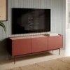 Garnero Arredamenti Mobile Tv Basso|Mobili Tv Moderni-Mobile TV 144x55h cm design moderno rosso Passion