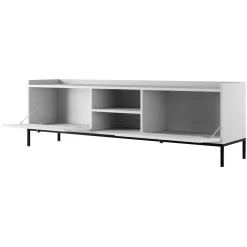 Garnero Arredamenti Mobile Tv Basso|Mobili Tv Moderni-Mobile TV 180x55h cm design moderno bianco Pollon