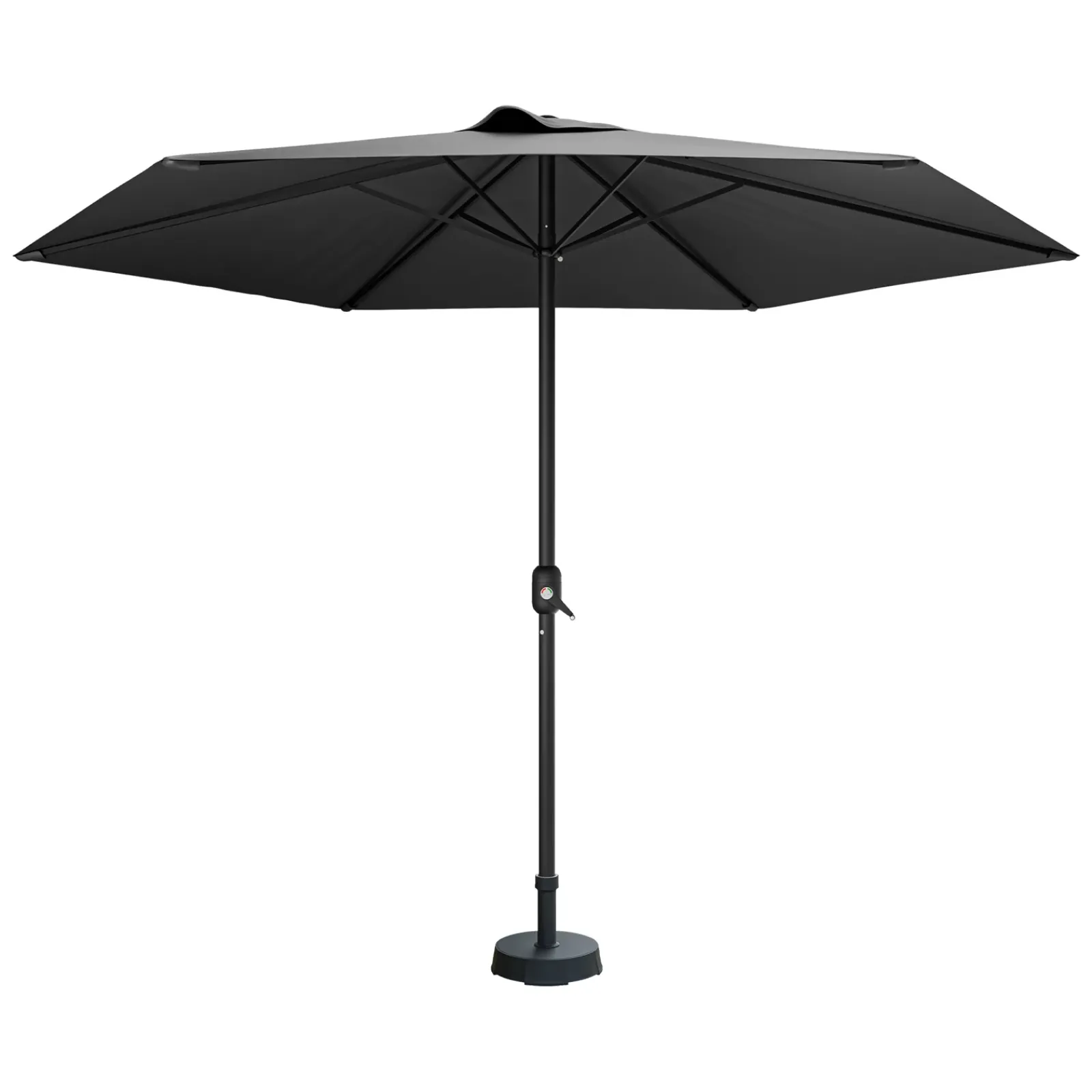 Garnero Arredamenti Ombrelloni Da Giardino-Ombrellone da giardino 300x300cm nero Fiorella Grigio