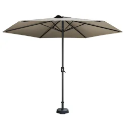 Garnero Arredamenti Ombrelloni Da Giardino-Ombrellone da giardino 300x300cm nero Fiorella Beige