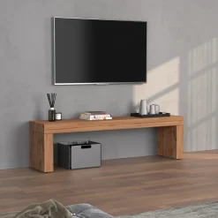 Garnero Arredamenti Mobile Tv Basso|Mobili Tv Moderni-Panca porta tv 180x51h cm rovere Block