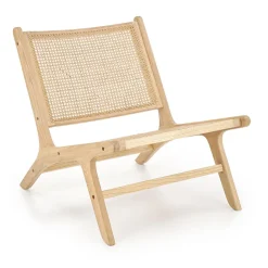 Garnero Arredamenti Poltrone Design-Panca relax moderna in rattan naturale Salvin Rovere