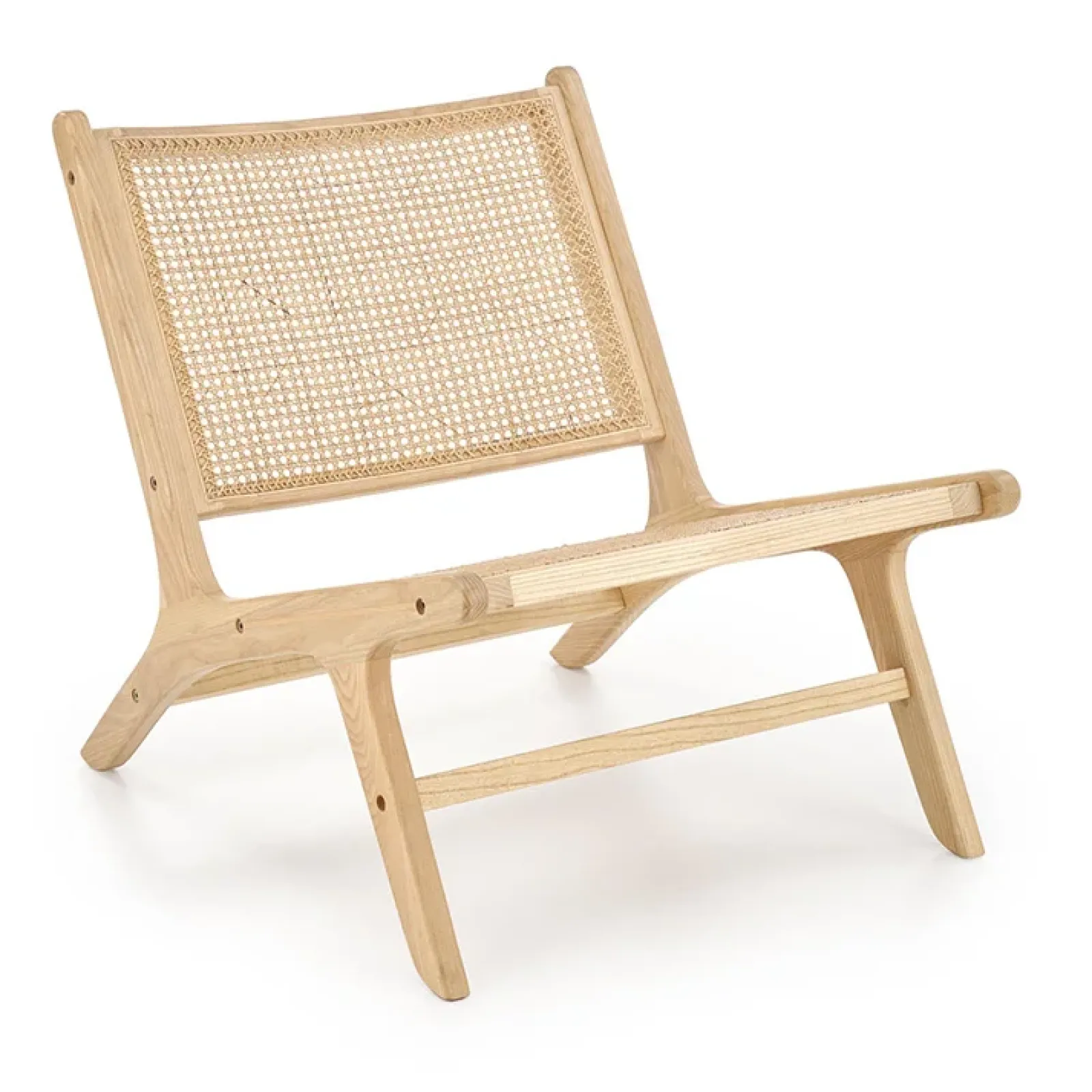 Garnero Arredamenti Poltrone Design-Panca relax moderna in rattan naturale Salvin Rovere