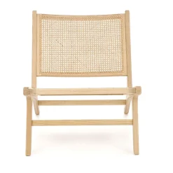 Garnero Arredamenti Poltrone Design-Panca relax moderna in rattan naturale Salvin Rovere