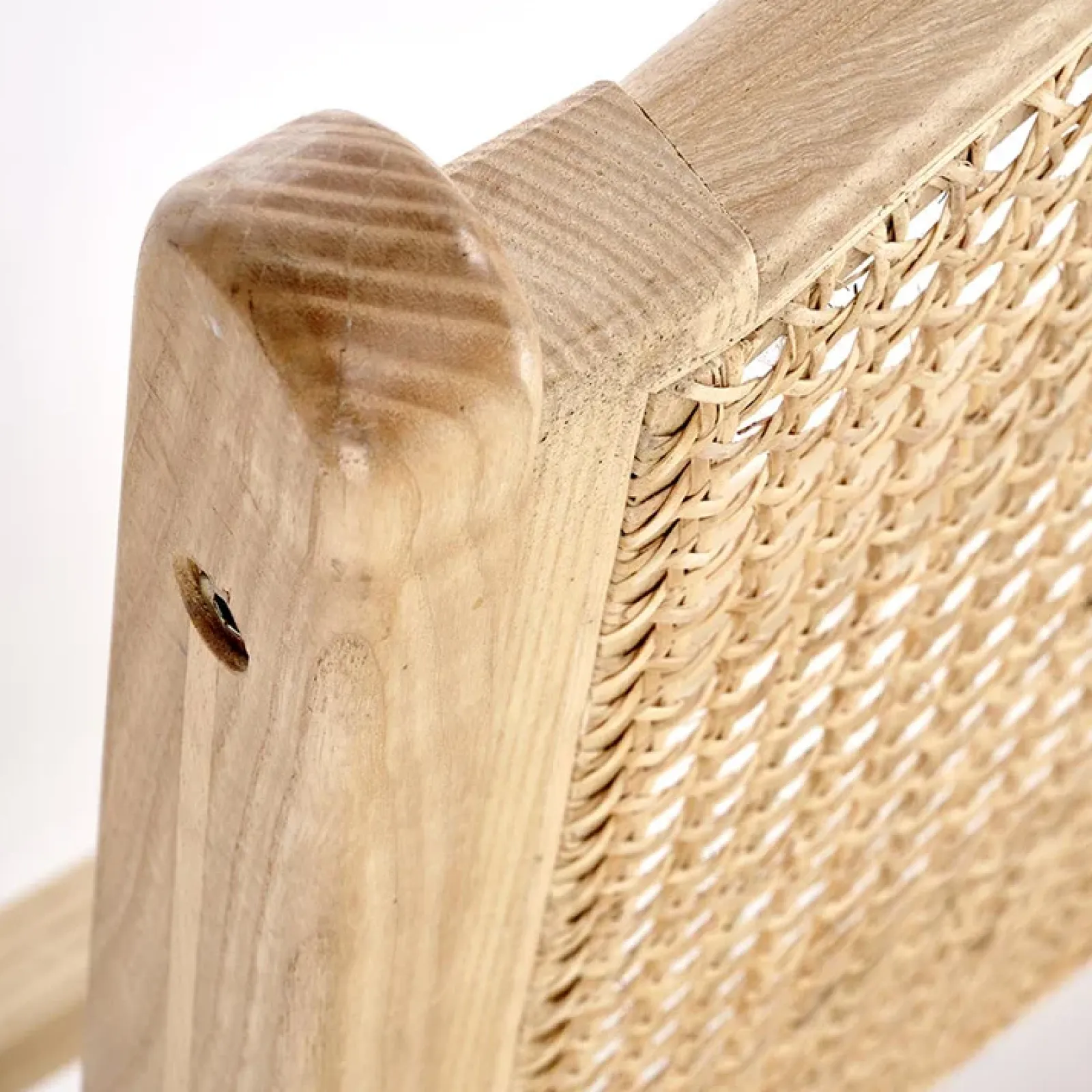 Garnero Arredamenti Poltrone Design-Panca relax moderna in rattan naturale Salvin Rovere