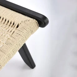 Garnero Arredamenti Poltrone Design|Poltrone Relax-Panca relax moderna in rattan naturale Salvin Nero