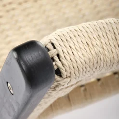 Garnero Arredamenti Poltrone Design|Poltrone Relax-Panca relax moderna in rattan naturale Salvin Nero