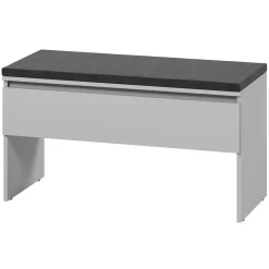 Garnero Arredamenti Panca Ingresso-Panca scarpiera 92x50cm con imbottitura Accent Grigio