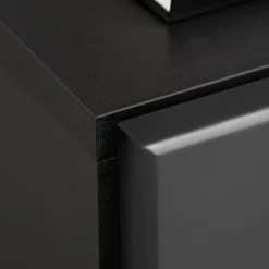 Garnero Arredamenti Camino Elettrico|Parete Attrezzata Con Camino-Parete attrezzata con camino elettrico 250x170h cm nero grigio Giotto