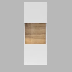 Garnero Arredamenti Parete Attrezzata Sospesa|Pareti Attrezzate-Parete attrezzata sospesa 226x140h cm bianco rovere Fusion 2 Bianco Opaco