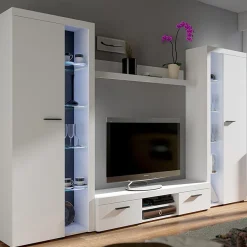 Garnero Arredamenti Parete Attrezzata A Terra|Pareti Attrezzate-Parete attrezzata 300x190h cm bianco Birmingham