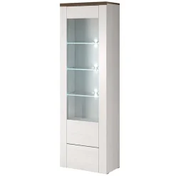Garnero Arredamenti Parete Attrezzata A Terra|Pareti Attrezzate-Parete attrezzata 325x206h cm bianco frassinato rovere Paloma 2 Bianco Frassinato - Noce