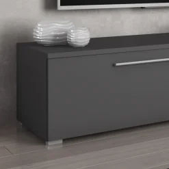 Garnero Arredamenti Parete Attrezzata A Terra|Pareti Attrezzate-Parete attrezzata 268x209h cm moderna bianco marmo grafite Power