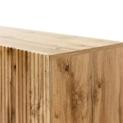 Garnero Arredamenti Parete Attrezzata A Terra|Pareti Attrezzate-Parete attrezzata 290x183h cm moderna cannettato quercia Essence