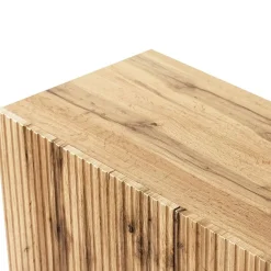 Garnero Arredamenti Parete Attrezzata A Terra|Pareti Attrezzate-Parete attrezzata 290x183h cm moderna cannettato quercia Essence