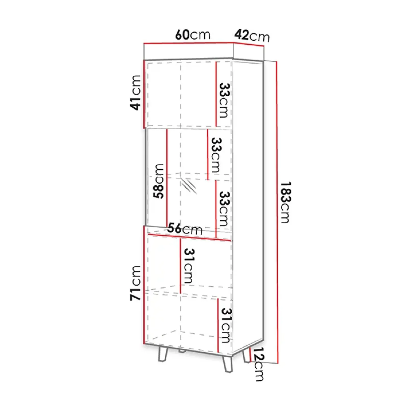 Garnero Arredamenti Parete Attrezzata A Terra|Pareti Attrezzate-Parete attrezzata 290x183h cm moderna cannettato quercia Essence