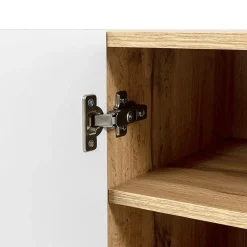 Garnero Arredamenti Parete Attrezzata A Terra|Pareti Attrezzate-Parete attrezzata 290x183h cm moderna cannettato quercia Essence