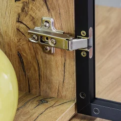 Garnero Arredamenti Parete Attrezzata A Terra|Pareti Attrezzate-Parete attrezzata 240x170h cm moderna soggiorno rovere antico Dalì