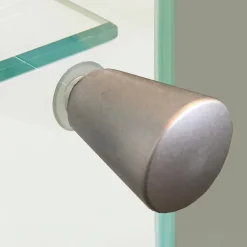 Garnero Arredamenti Parete Attrezzata A Terra|Pareti Attrezzate-Parete attrezzata 290x190h cm moderna 2 vetrine tortora rovere Zenith 2