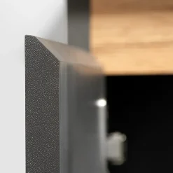 Garnero Arredamenti Parete Attrezzata A Terra|Pareti Attrezzate-Parete attrezzata 175x148h cm rovere antracite Siviglia Gihome®