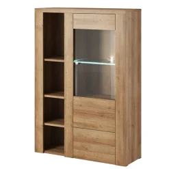 Garnero Arredamenti Parete Attrezzata A Terra|Pareti Attrezzate-Parete attrezzata 325x206h cm Paloma 2 Rovere